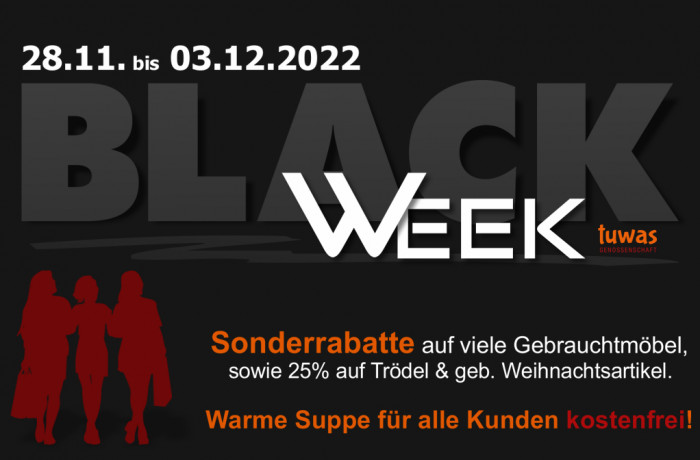 Bild zum Thema: Unser Black Friday ist eine Woche!