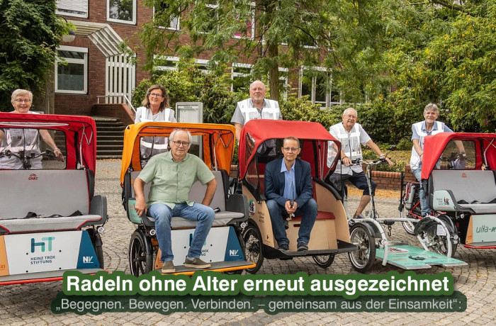 Bild zum Thema: Radeln ohne Alter erhält erneut Anerkennung