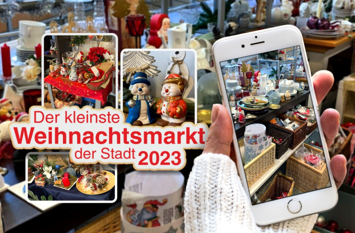 Bild zum Thema: Der kleinste Weihnachtsmarkt der Stadt ist eröffnet.