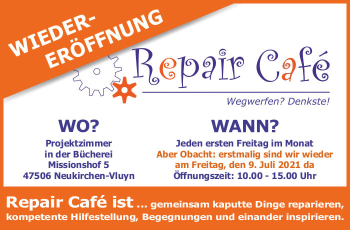 Bild zu: Repaircafe Neukirchen: wir sind wieder da!