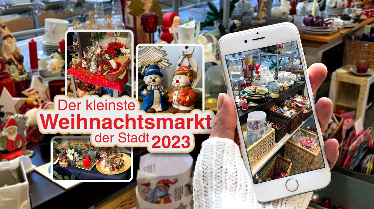 Bild zu: Der kleinste Weihnachtsmarkt der Stadt ist eröffnet.